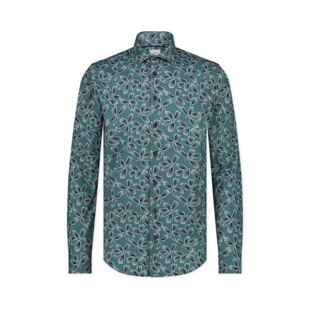 Blue Industry Bloemenprint stretch shirt 3104.32 large