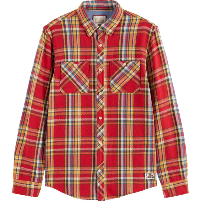 Scotch & Soda Archive flannel check red check 174529-6488 large