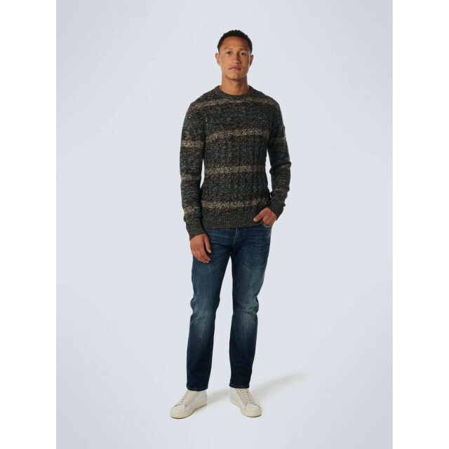 No Excess Pullover crewneck cable jacquard de ocean 21230935-131 large
