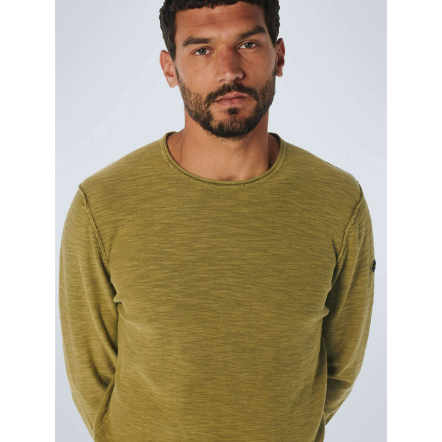 No Excess Pullover crewneck garment dyed + st olive 21230801SN-055 large