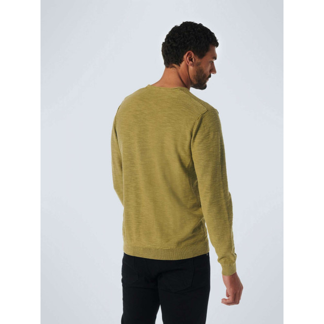 No Excess Pullover crewneck garment dyed + st olive 21230801SN-055 large