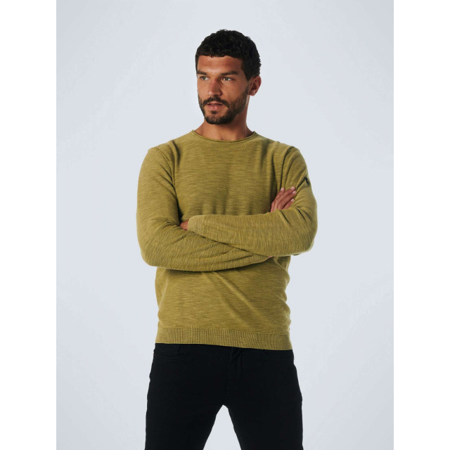 No Excess Pullover crewneck garment dyed + st olive 21230801SN-055 large