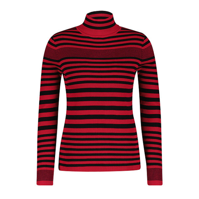 Red Button Top srb4068 roll neck black/red SRB4068 Roll neck - black/red large