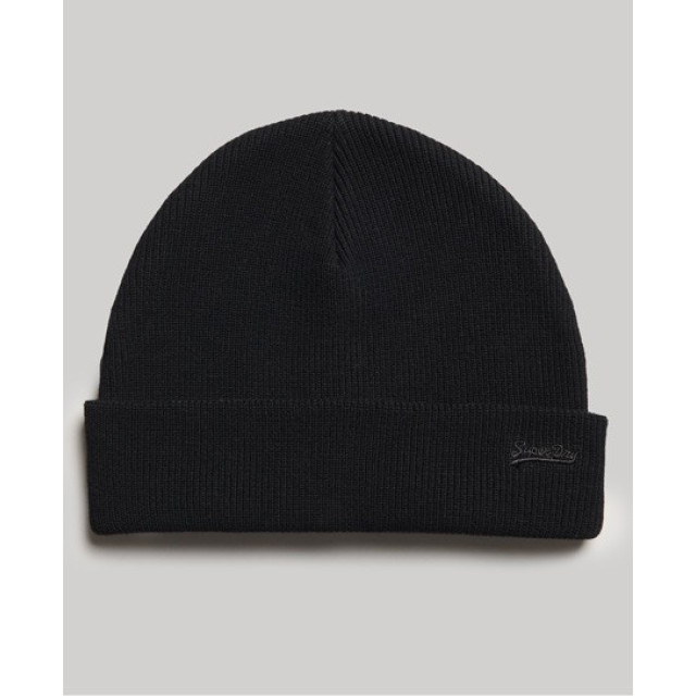 Superdry M9011225a logo beanie 02a black 02A Black/M9011225A Logo Beanie large