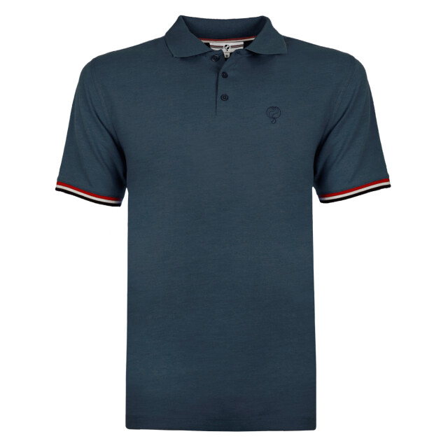 Q1905 Polo shirt bloemendaal donker denim QM2301022-604-1 large