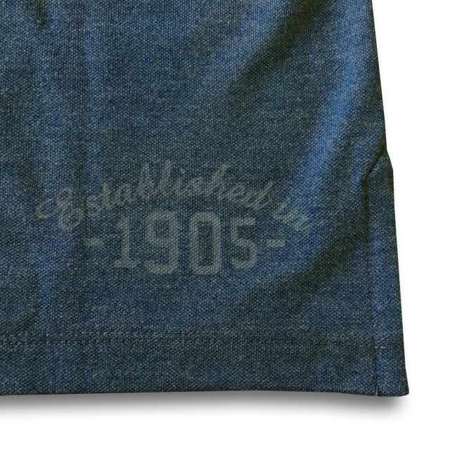 Q1905 Polo shirt bloemendaal donker denim QM2301022-604-1 large