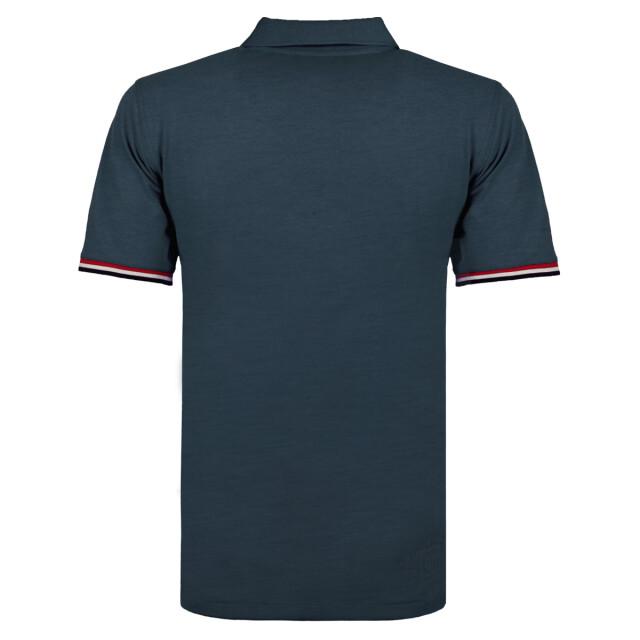 Q1905 Polo shirt bloemendaal donker denim QM2301022-604-1 large