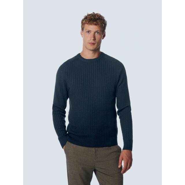 No Excess Pullover crewneck solid jacquard ri night 21230923-078 large