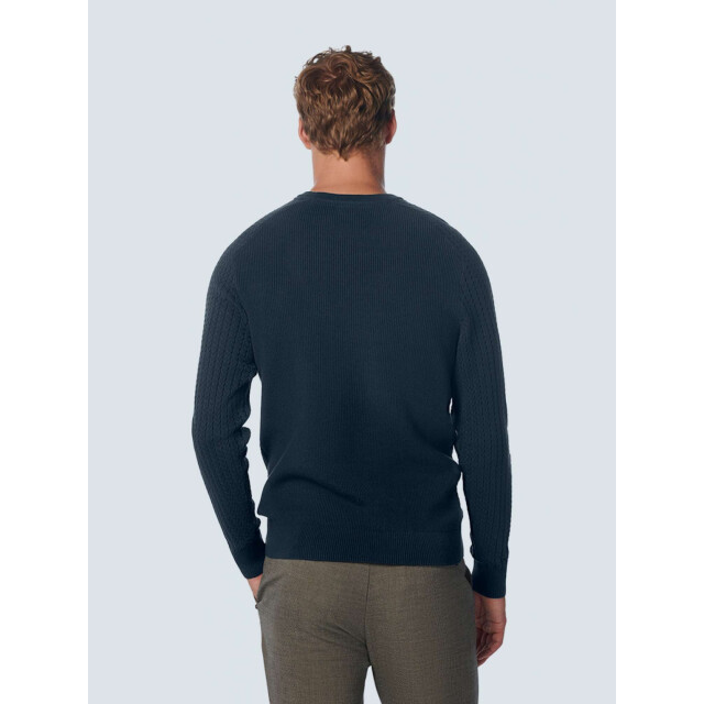 No Excess Pullover crewneck solid jacquard ri night 21230923-078 large