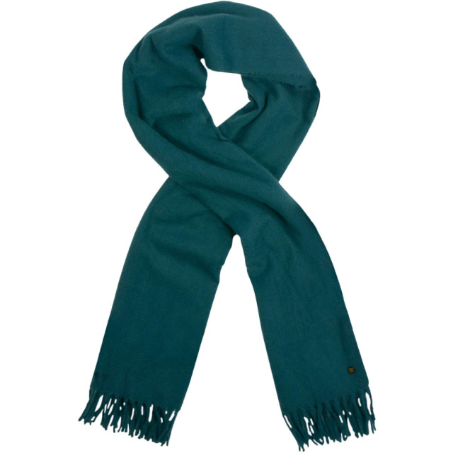 No Excess Scarf woven solid ocean 21950913-131 large