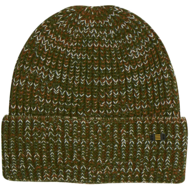 No Excess Beenie 3 coloured melange rib caramel 21950924-048 large