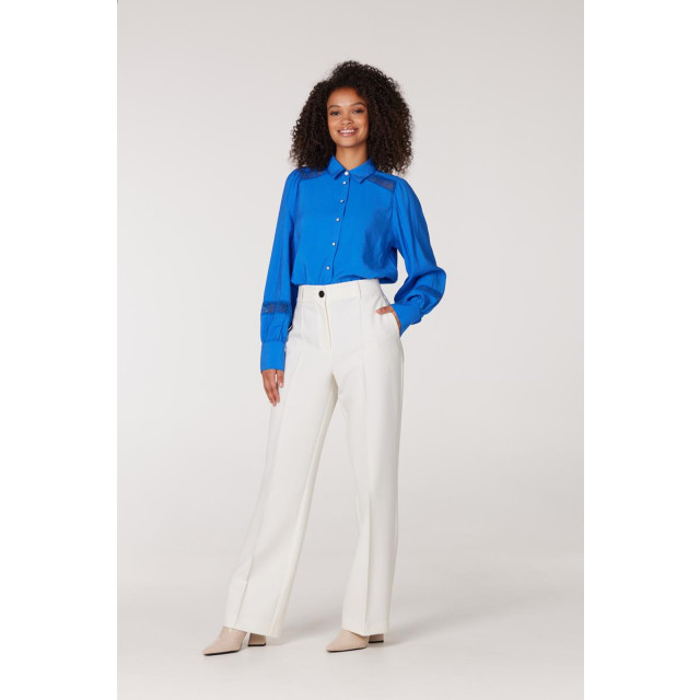 Jansen Amsterdam Paris relaxed fit pantalon met siernaden winter white Jansen Amsterdam Paris Relaxed fit pantalon met siernaden Winter White large