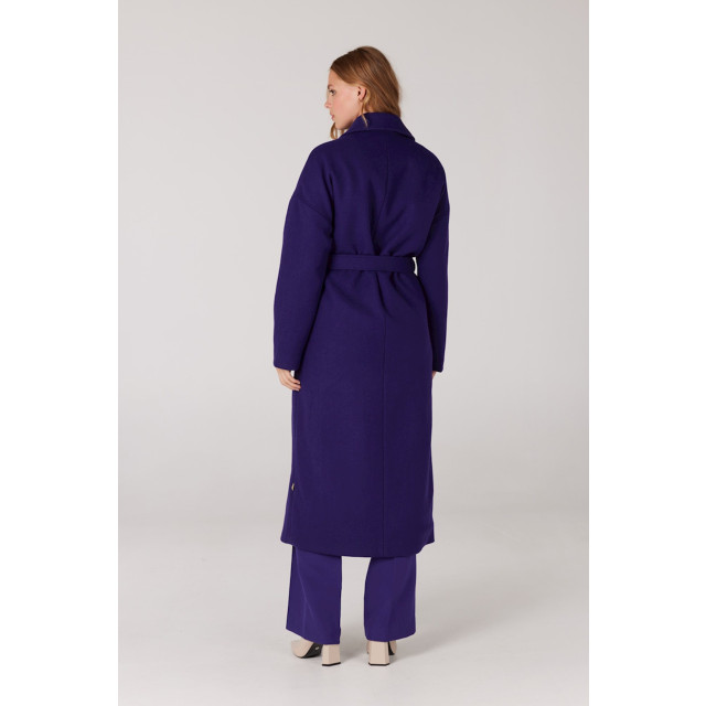 Jansen Amsterdam Wo817 long coat jose-w23-000200-purple W23-000200 large