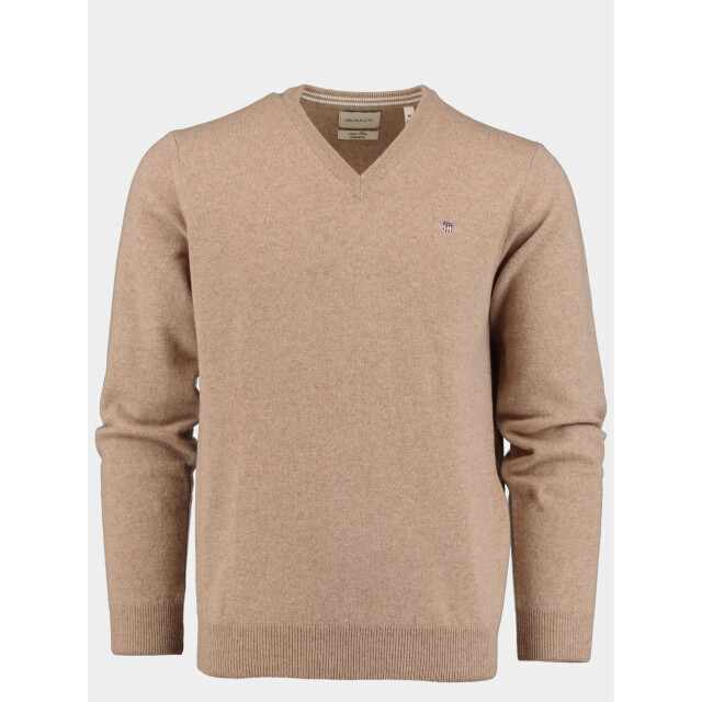 Gant Pullover bruin superfine lambswool v-neck 87212/295 176742 large