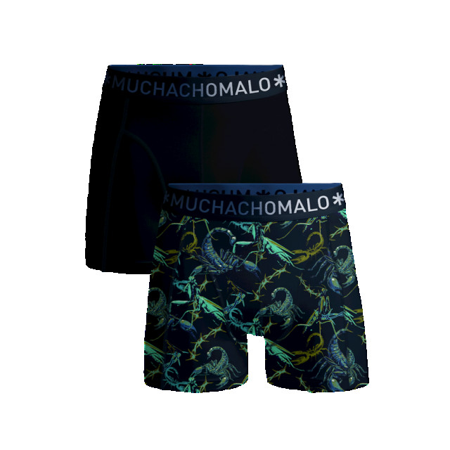 Muchachomalo Scorpion1010-01 print blue 2-pack boxers Print Blue/SCORPION1010-01 large