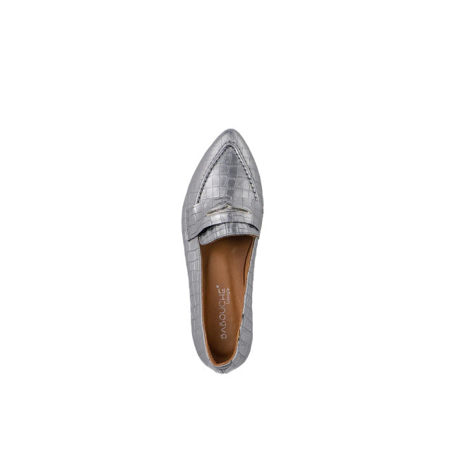 Babouche Metallic leren crocoprint loafers Jara 4619 large