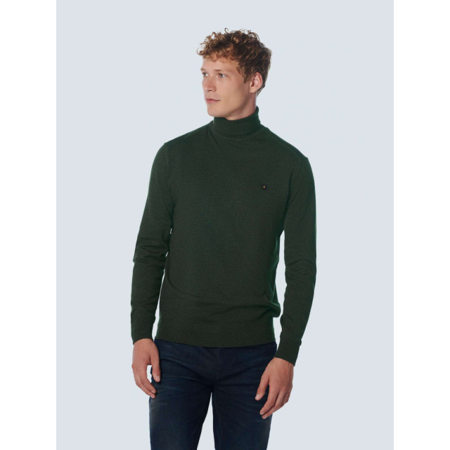 No Excess Pullover rollneck 2 coloured melang dark green 21210982-052 large