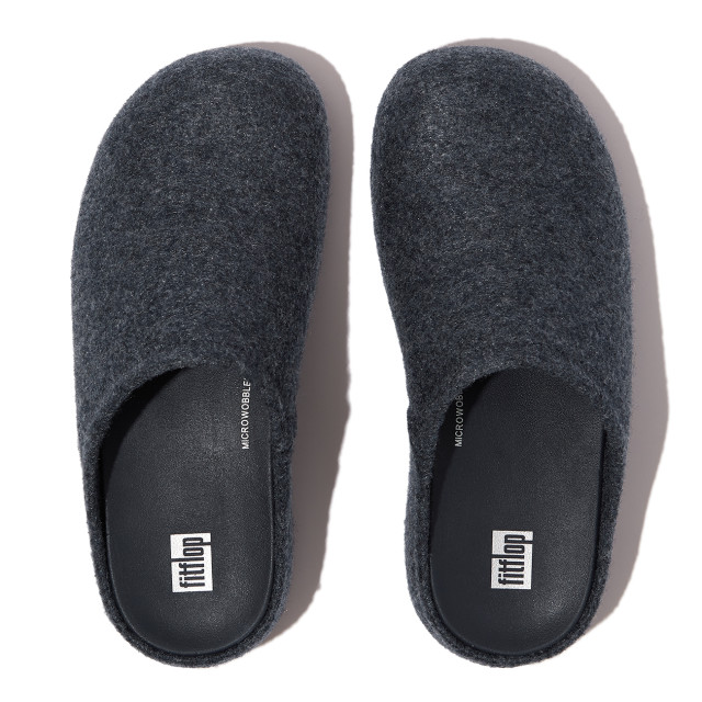 FitFlop Shuv cushy felt clog slippers GL5 large