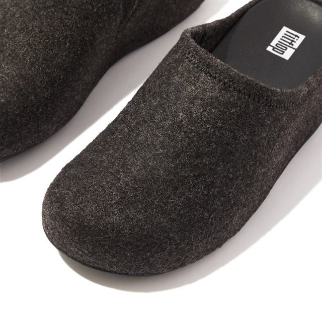 FitFlop Shuv cushy felt clog slippers GL5 large