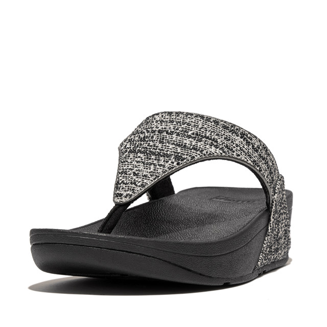 FitFlop Lulu shimmerweave toe-post sandals GO1 large