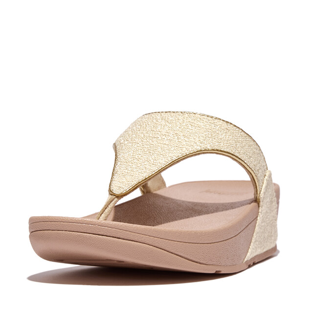 FitFlop Lulu shimmerweave toe-post sandals GO1 large