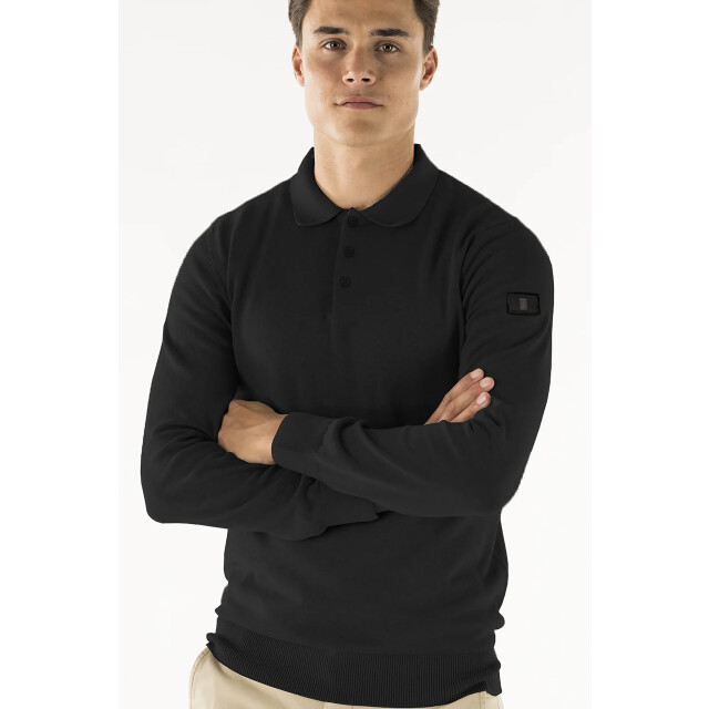 PRESLY & SUN Heren polo brad black Presley&Sun Polo Brad Black large