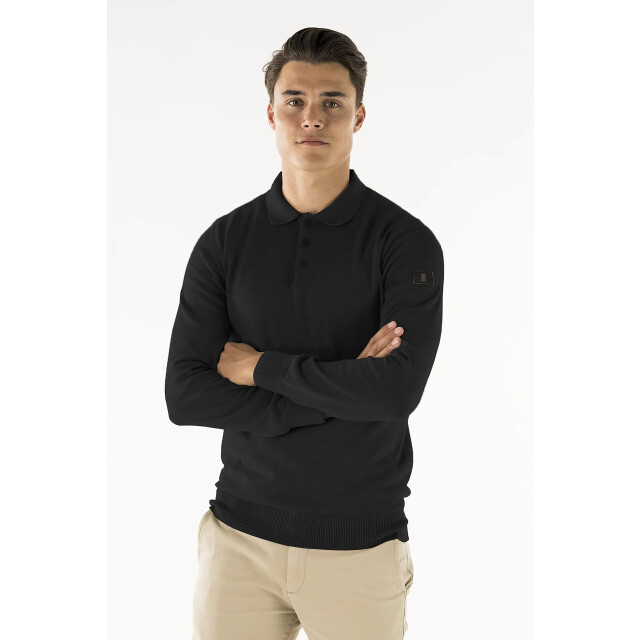 PRESLY & SUN Heren polo brad black Presley&Sun Polo Brad Black large