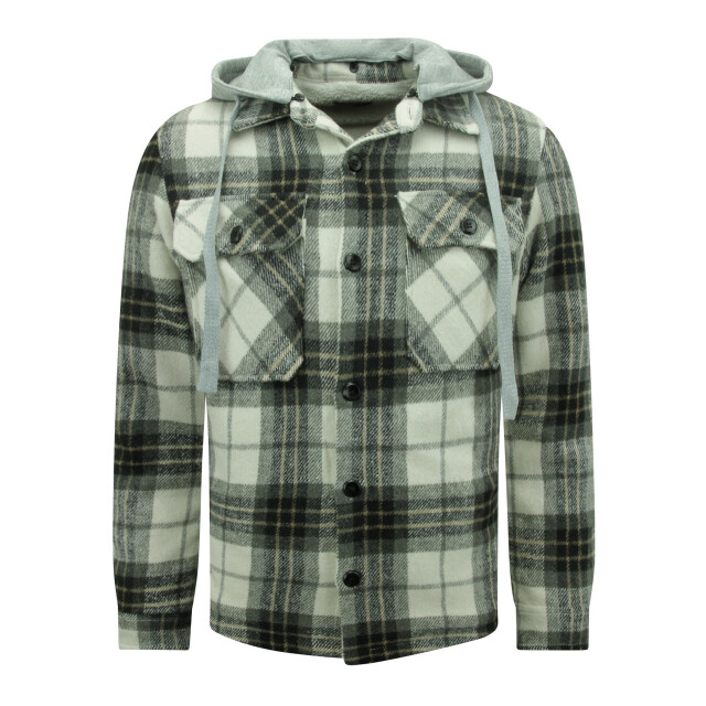 Enos Houthakkers jas met teddy wol capuchon 7091 LK-7091 large