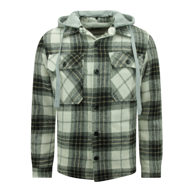 Enos Houthakkers jas met teddy wol capuchon 7091 LK-7091 large