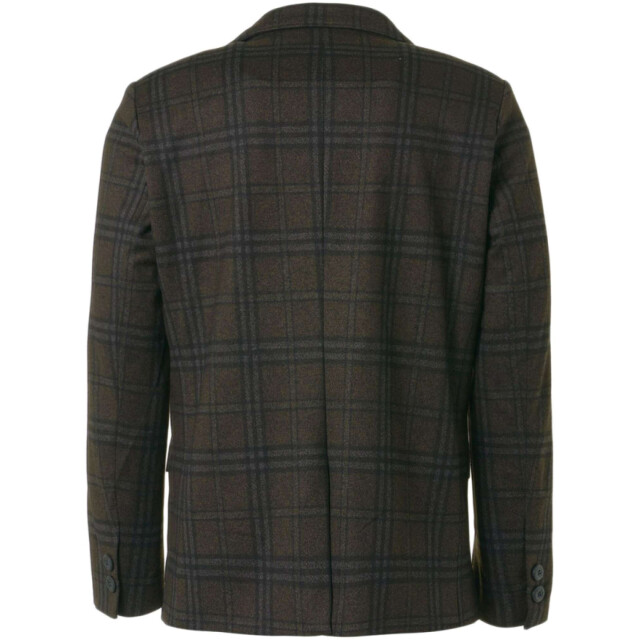 No Excess Blazer jersey stretch check coffee 21910906-196 large