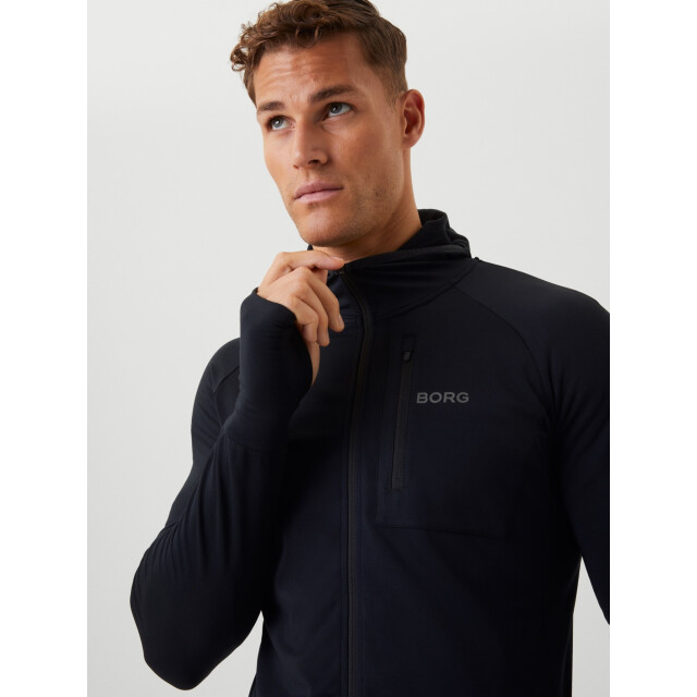 Björn Borg Borg running mid layer hood 10002156-bk001 Bjorn Borg borg running mid layer hood 10002156-bk001 large