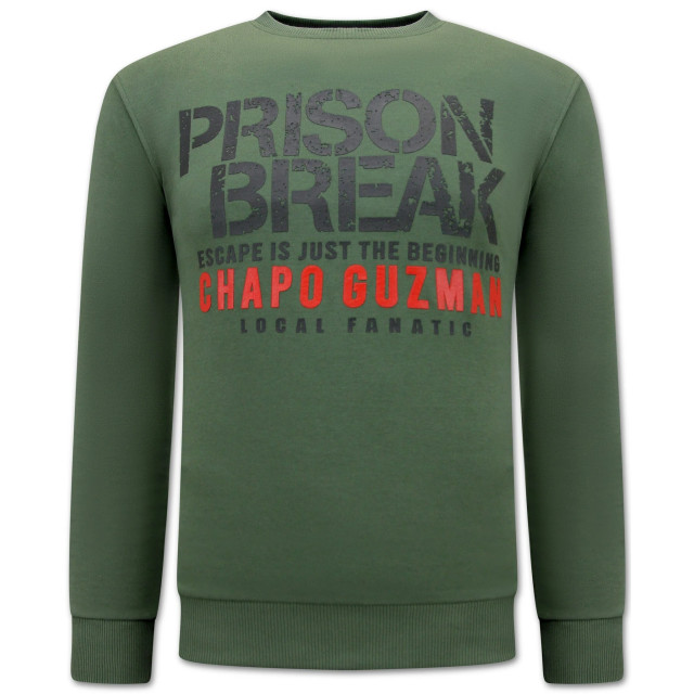 Local Fanatic Chapo guzman prison break sweater LF-2613 large