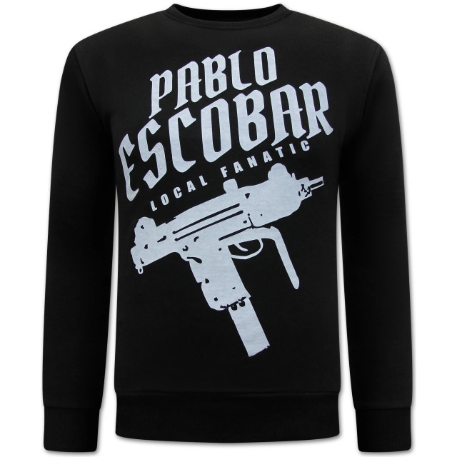 Local Fanatic Pablo escobar uzi opdruk sweater LF-2529 large