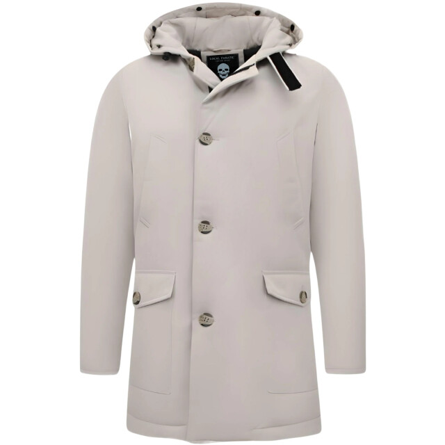 Enos Gewatteerde parka met capuchon beige 7101 large