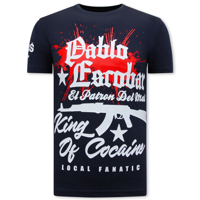 Local Fanatic Pablo escobar t-shirt navy LF-2500 large