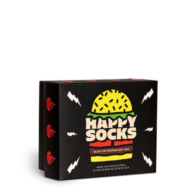 Happy Socks 2-pack blast off burg gift set gift box unisex P000310 2-Pack Blas large