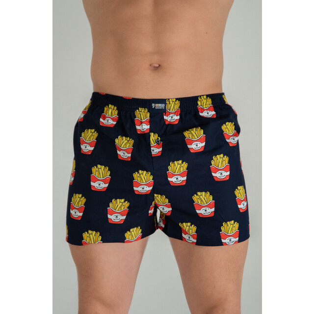Happy Shorts Wijde boxershort met print friet HS-225 large
