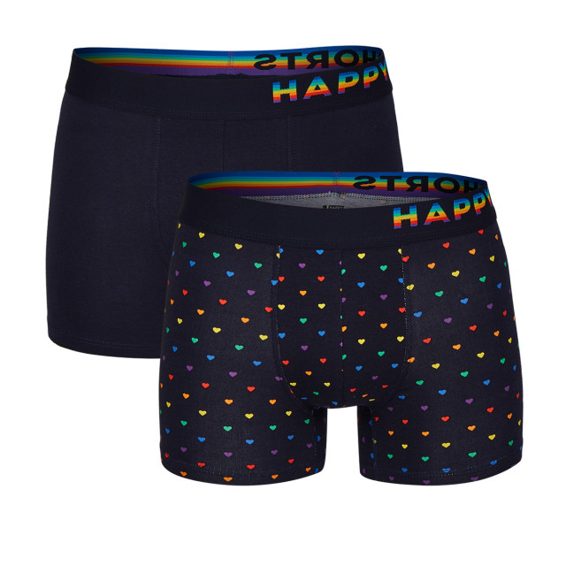 Happy Shorts 2-pack boxershorts heren pride regenboog hartjes HS-J-818 large