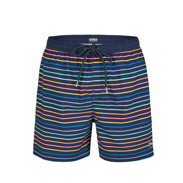 Happy Shorts Heren zwemshort regenboog gestreept HS-SW-646 large