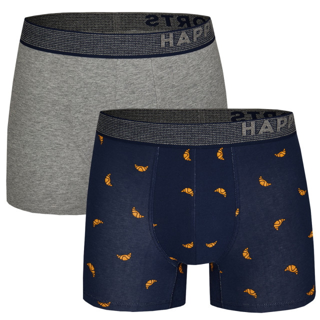 Happy Shorts 2-pack boxershorts heren croissant print HS-J-854 large