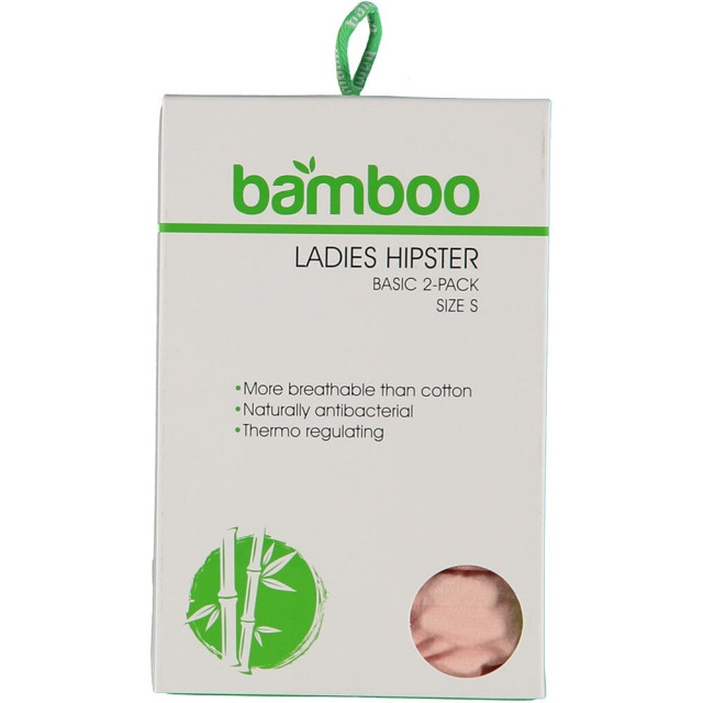 Apollo Dames hipster rood / roze bamboe 2-pack 161800000MC large