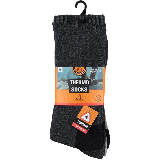 Apollo Dames / heren thermo sokken unisex 3-pack 000125925001 large