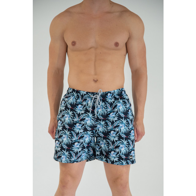 Happy Shorts Zwemshort heren hawaii flowers print HS-SW-655 large