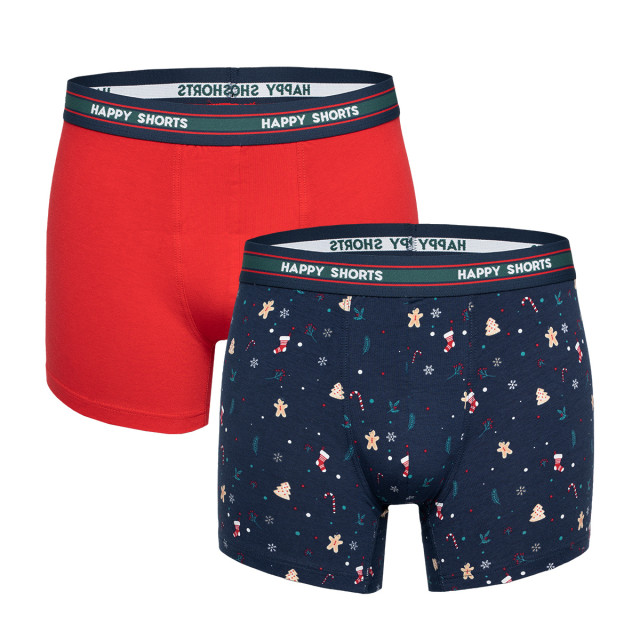 Happy Shorts 2-pack kerst boxershorts heren christmas stuff HS-J large