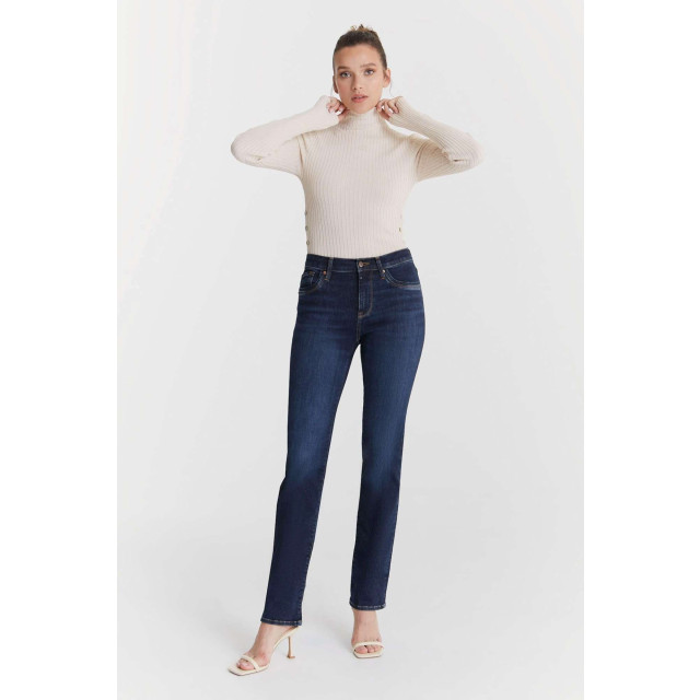 C.O.J. Denim High waist straight deep blue Hannah-80 large