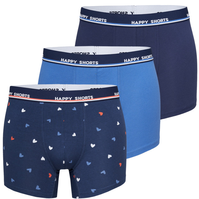 Happy Shorts 3-pack boxershorts heren maritim hartjes print HS-J-898 large