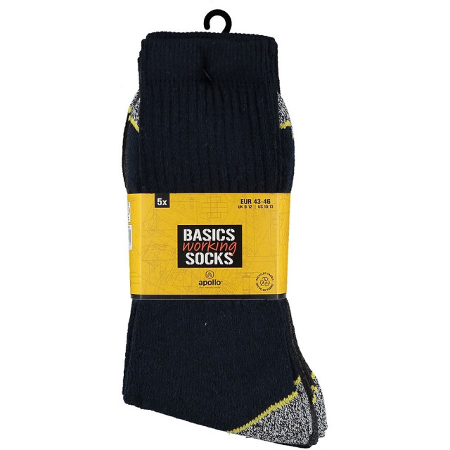 Apollo Worker sokken werksokken heren 5-pack 122436000-39 large