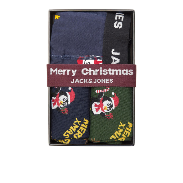 Jack & Jones Kerst ondergoed giftbox jongens boxershort + sokken jacpenguin 12223805 large