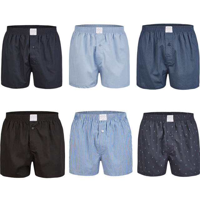 MG-1 Wijde boxershorts heren 6-pack d929 multipack MG1-D929 large