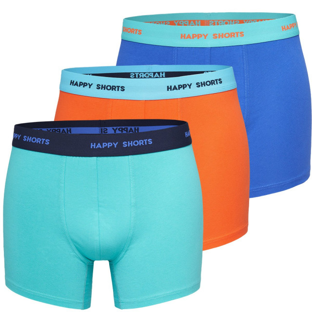 Happy Shorts 3-pack boxershorts heren d911 effen kleuren neon HS-J-911 large